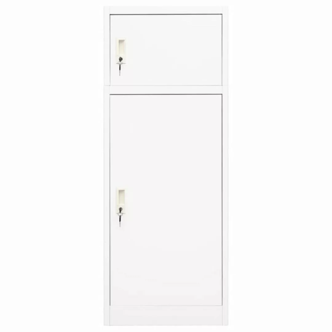 vidaXL Aktenschrank Sattelschrank Weiß 53x53x140 cm Stahl günstig online kaufen