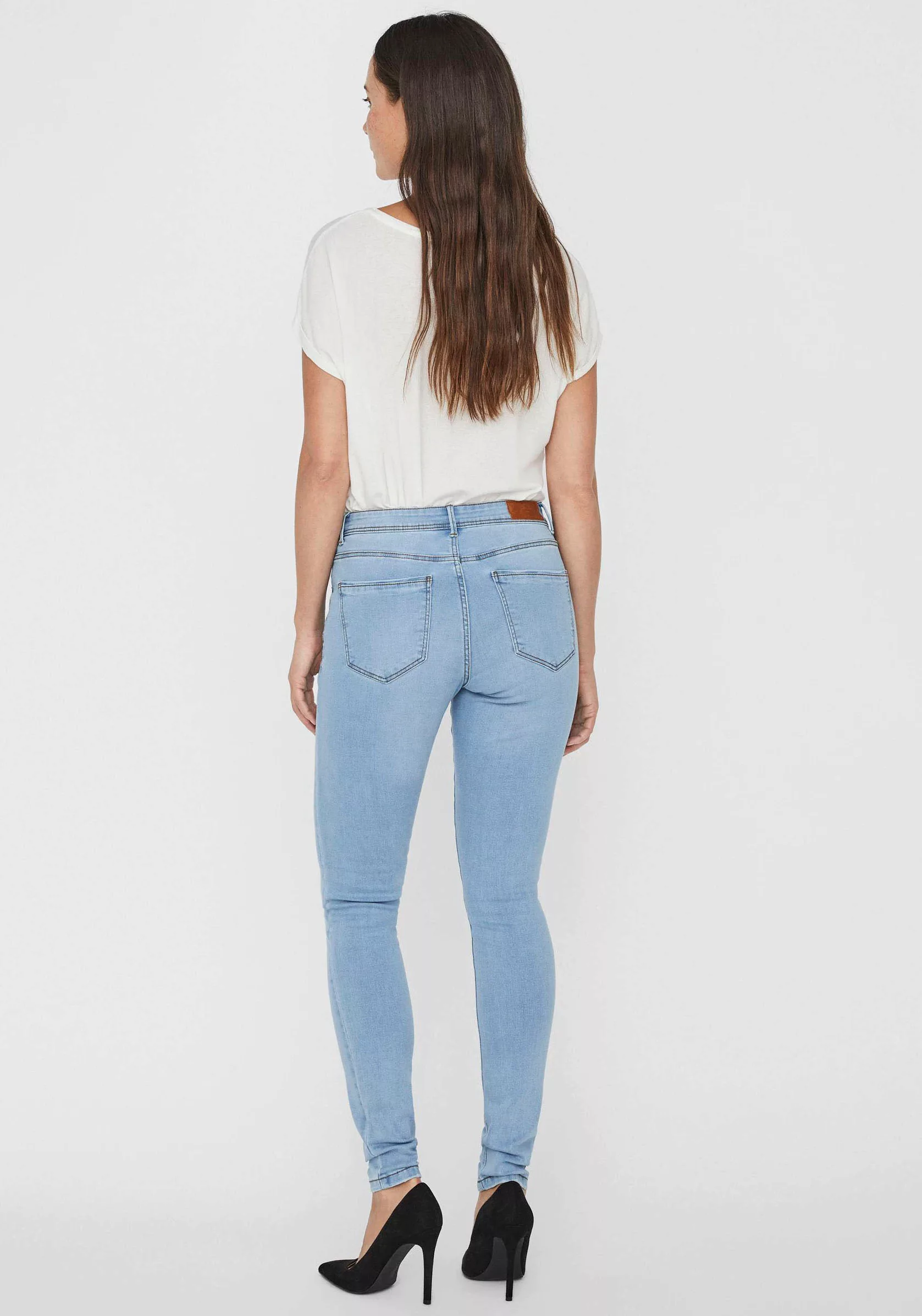 Vero Moda Skinny-fit-Jeans VMTANYA MR S PIPING JEANS VI352 GA NOOS günstig online kaufen