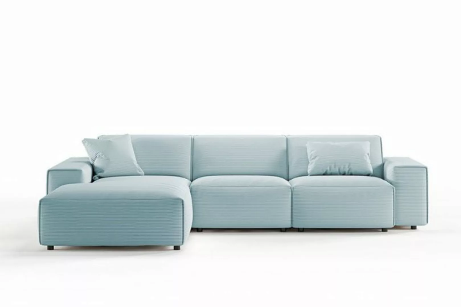 KAWOLA Ecksofa RANI, Sofa Cord, Recamiere rechts od. links, versch. Farben günstig online kaufen