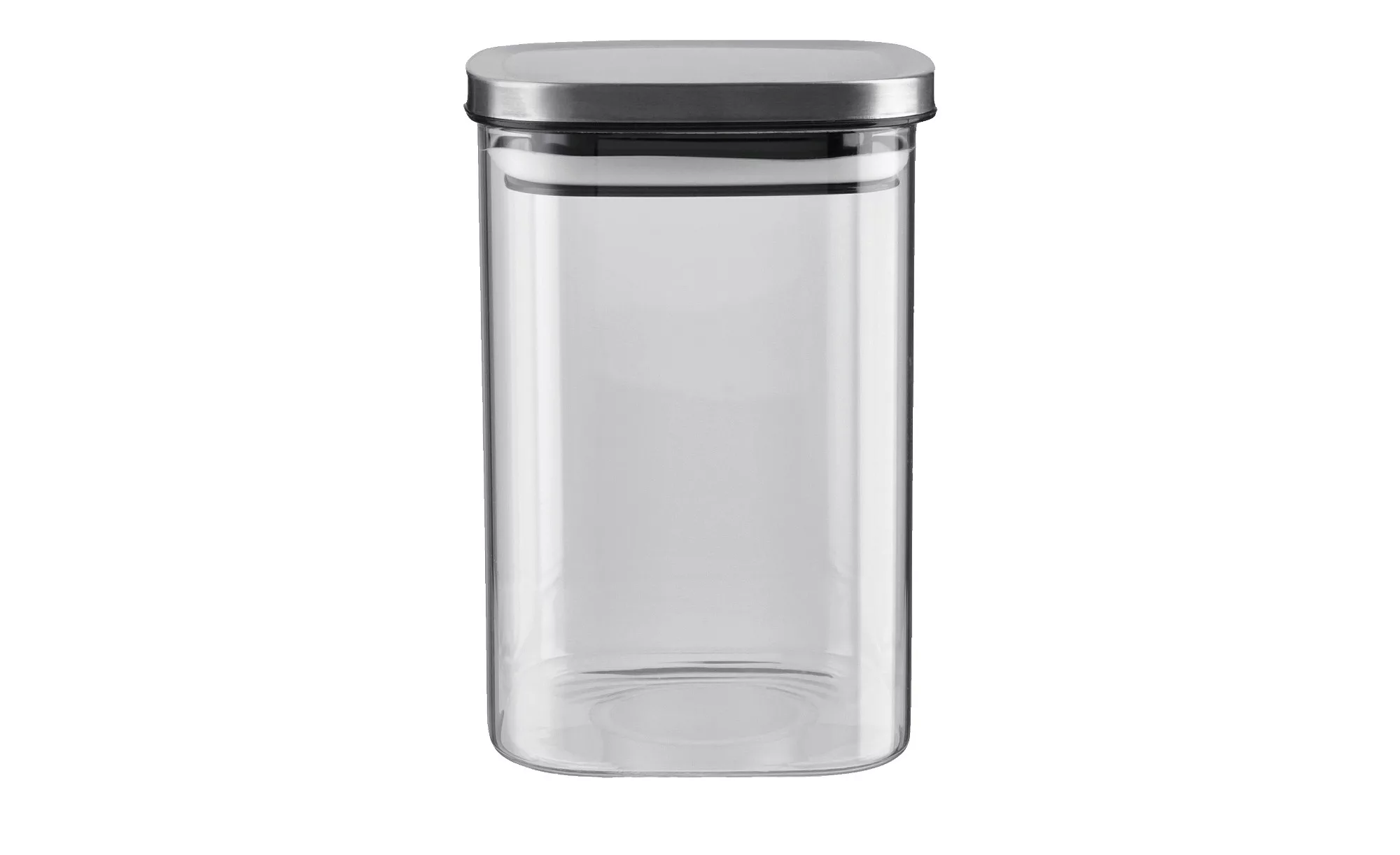 KHG Aufbewahrungsglas - transparent/klar - Metall, Glas - 10 cm - 15,5 cm - günstig online kaufen