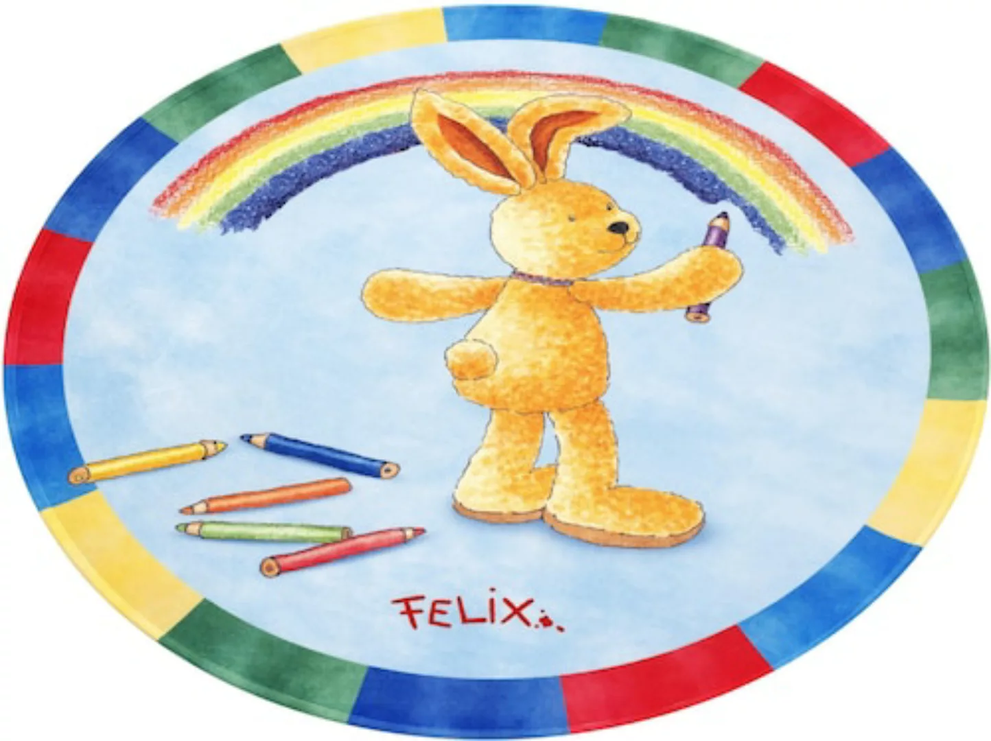 Felix der Hase Kinderteppich »FE-412 Regenbogen«, rund günstig online kaufen