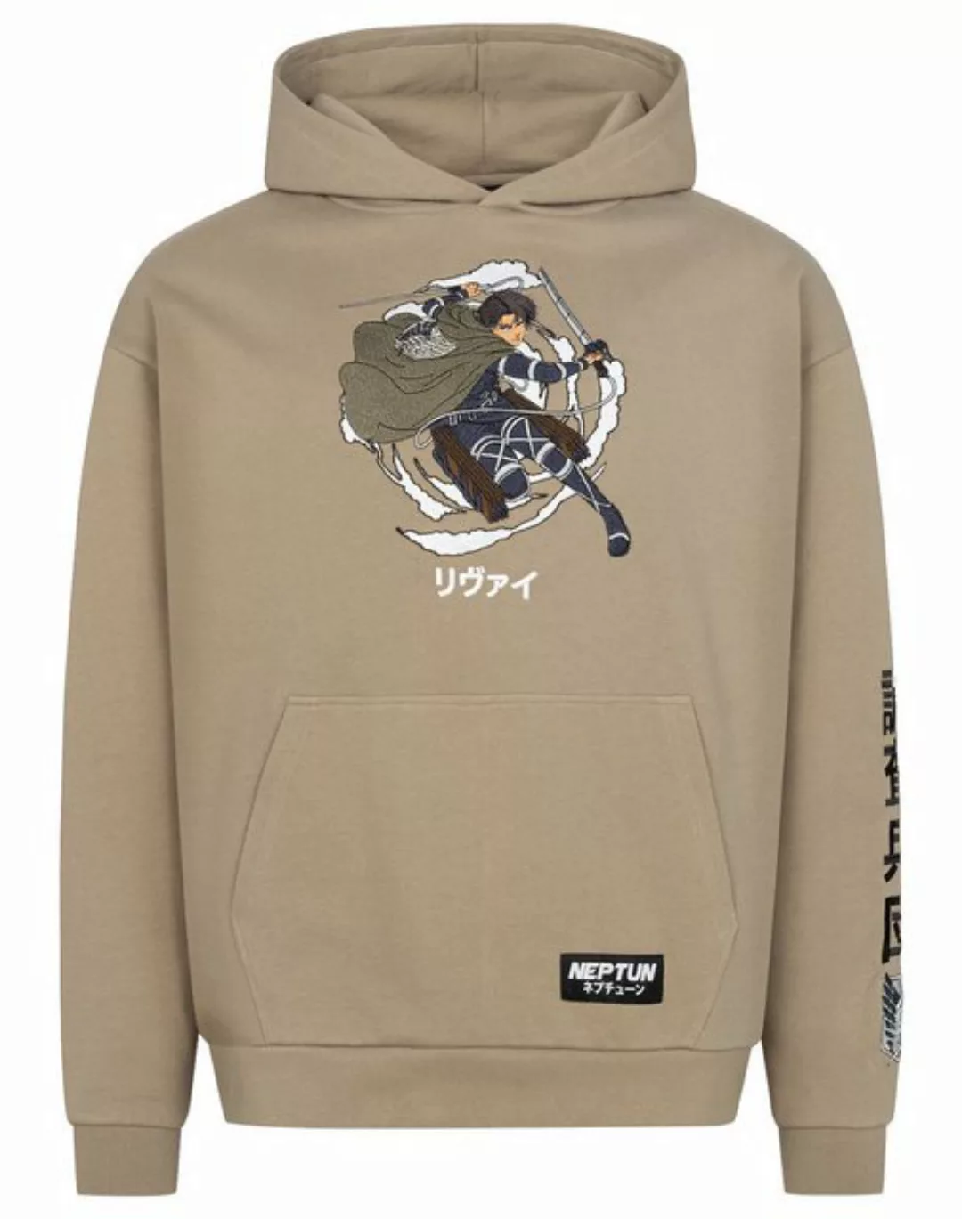 Close Up Collegejacke Attack on Titan Graphic Hoodie Kapuzenpullover Neptun günstig online kaufen