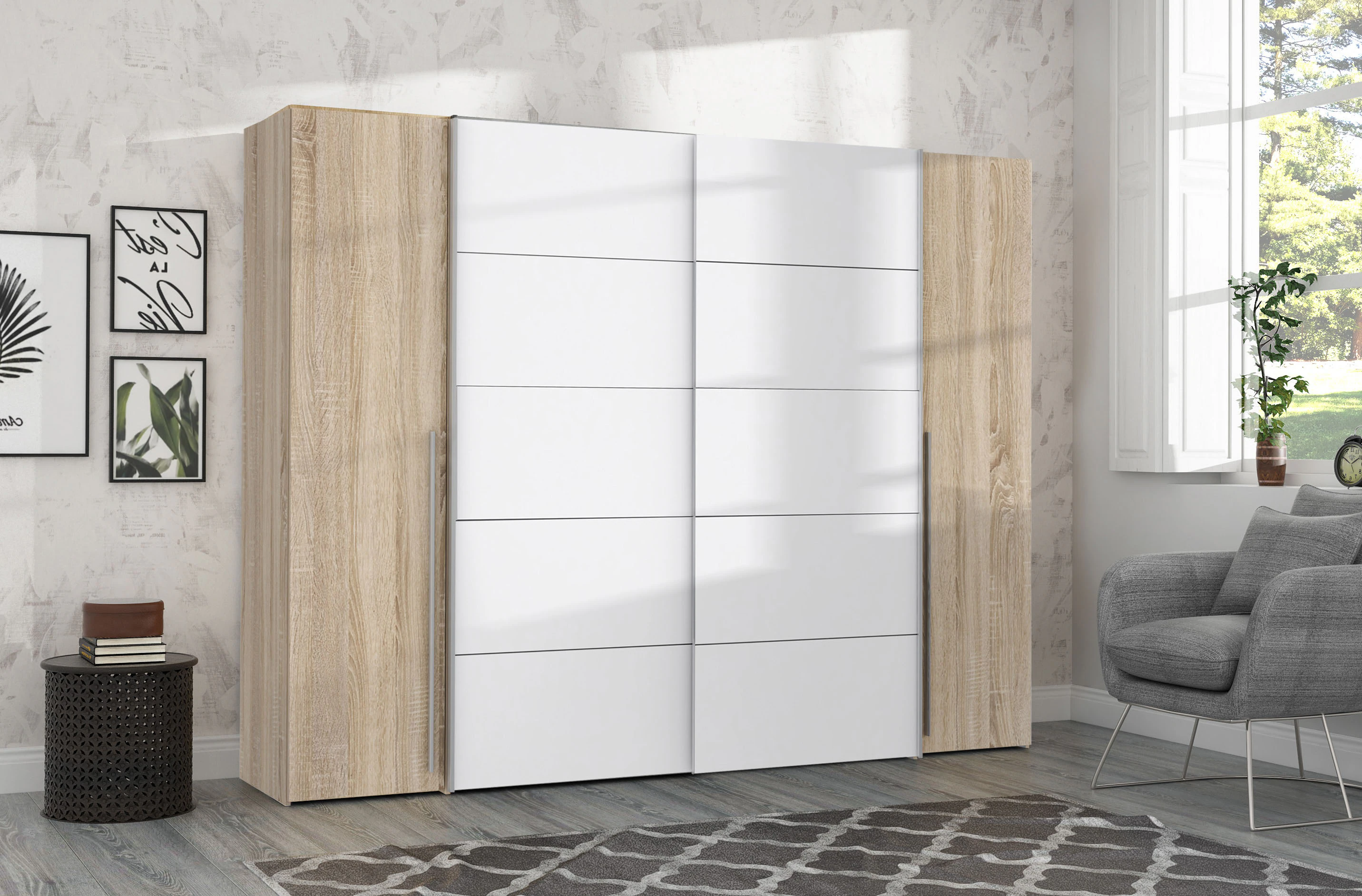 FORTE Dreh-/Schwebetürenschrank "Narago, TOPSELLER zum TOP Preis In verschi günstig online kaufen