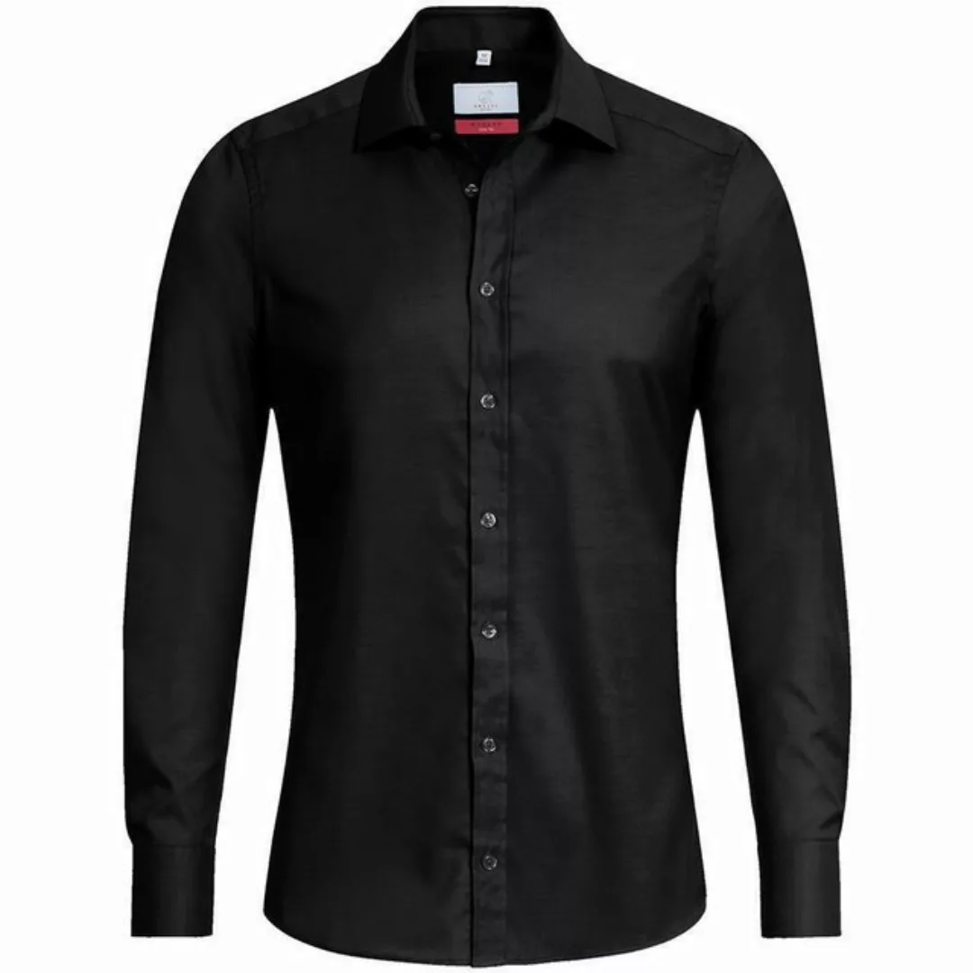 GREIFF Langarmhemd Greiff Modern with 37.5® Herren Hemd Langarm Kent Slim S günstig online kaufen