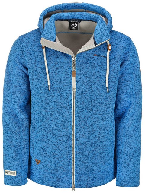 Dry Fashion Fleecejacke Herren Jacke Kappeln Fleece mit Kapuze - Wärmende K günstig online kaufen