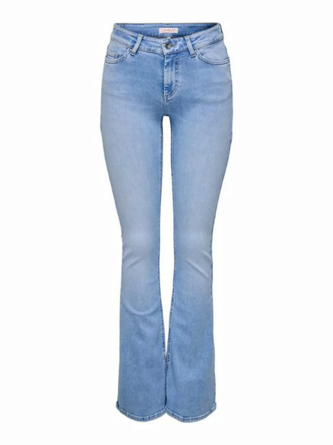 Only Damen Jeans ONLBLUSH MID FLARED TAI198 Blau - Special Bright Blue Deni günstig online kaufen