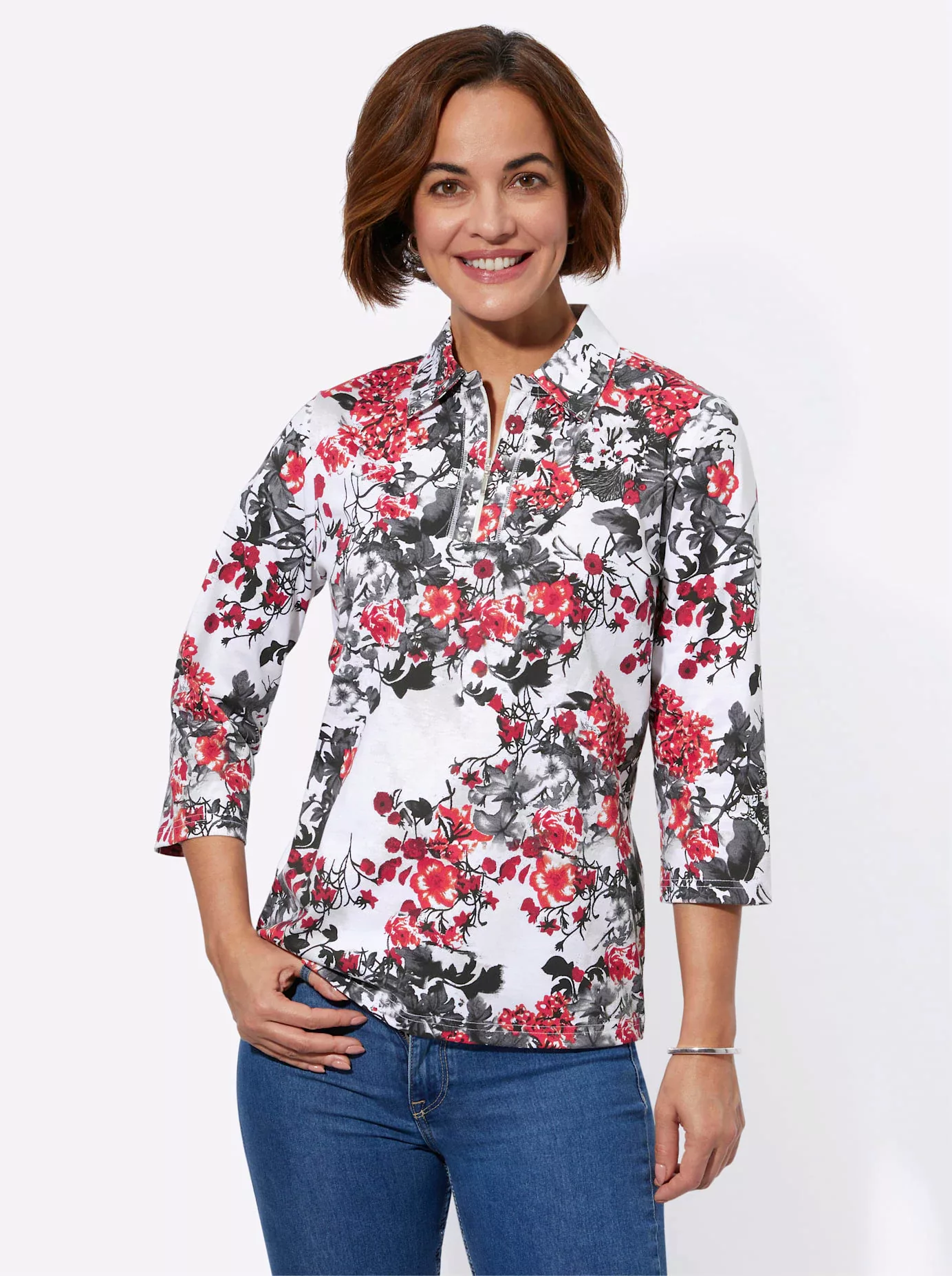 Casual Looks Poloshirt "Poloshirt", (1 tlg.) günstig online kaufen