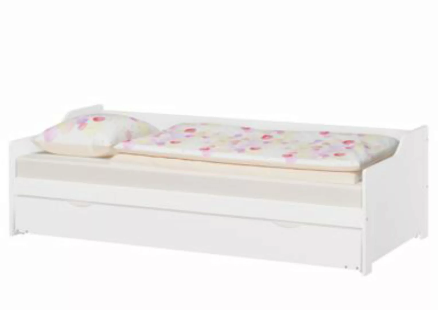 Erst-Holz® Set: Sofabett weiß aus Kiefer, Rost, Matratze 90x200 Gr. 90 x 20 günstig online kaufen