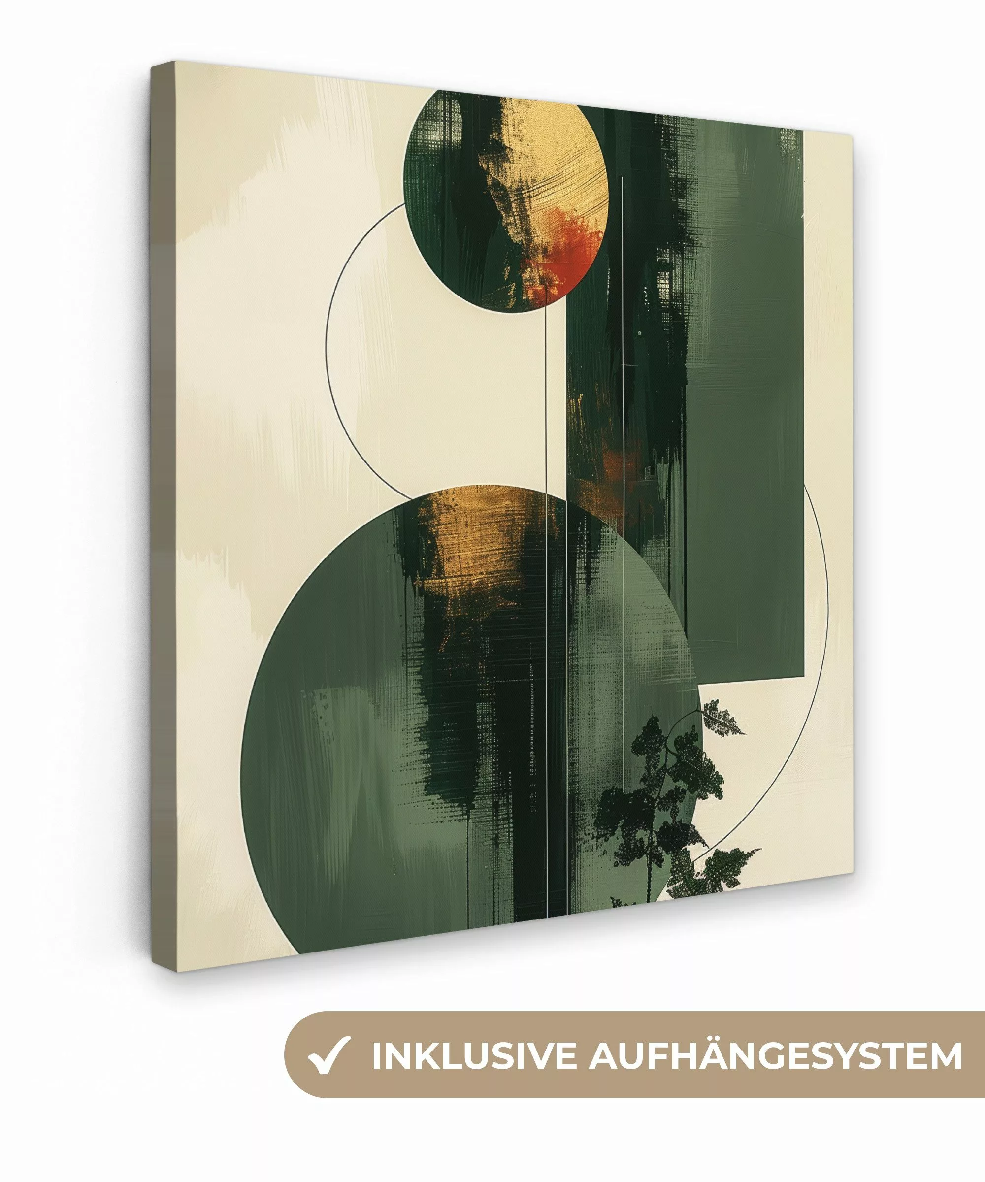 OneMillionCanvasses® Leinwandbild Kunst - Kreise - günstig online kaufen