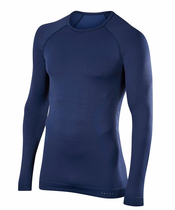 FALKE Herren Langarmshirt Maximum Warm, XXL, Blau, Uni, 33541-617706 günstig online kaufen