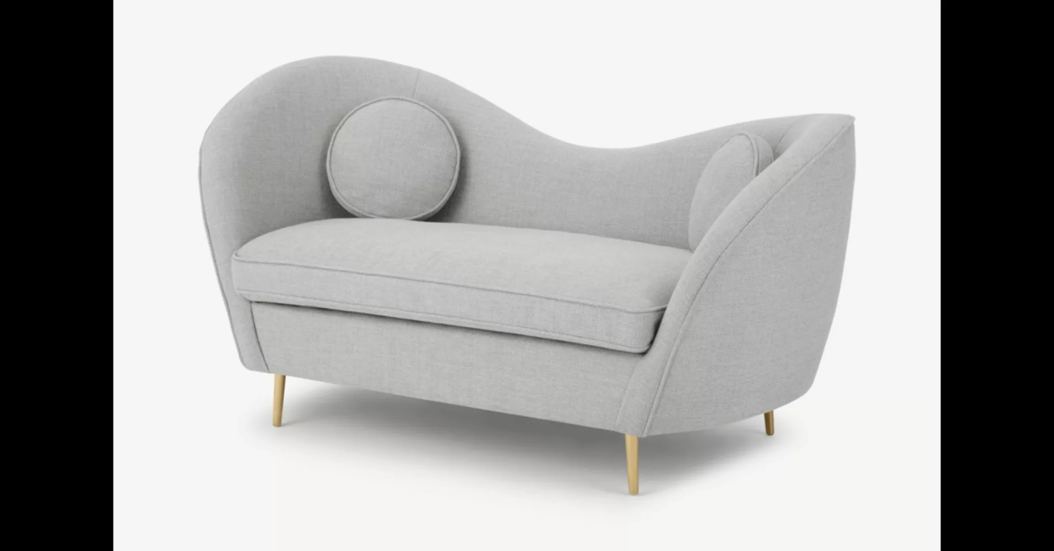 Kooper 2-Sitzer Sofa, Mondgrau - MADE.com günstig online kaufen