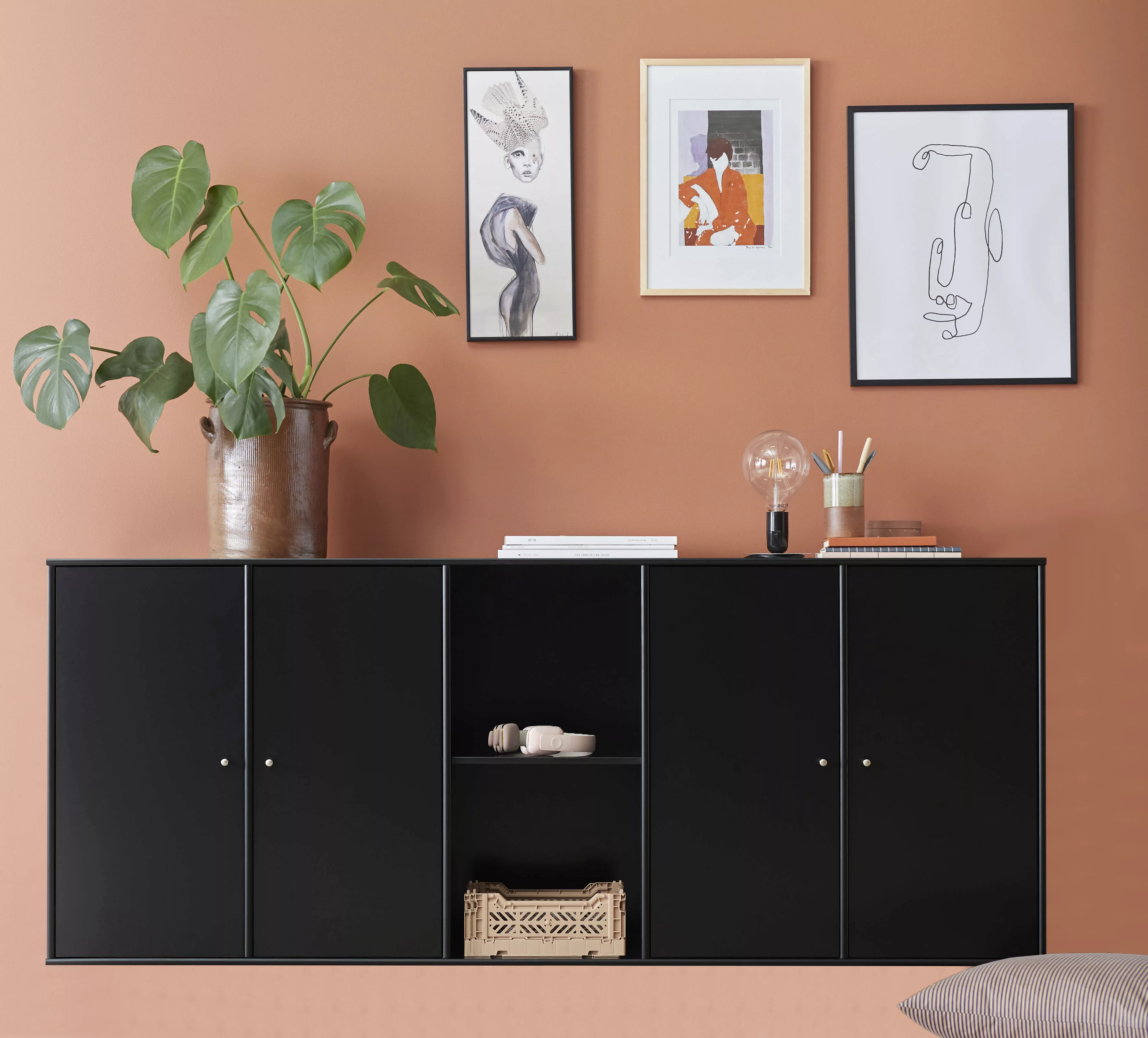 Hammel Furniture Sideboard "Mistral Kubus", mit vier Türen, Wandmontage/ste günstig online kaufen