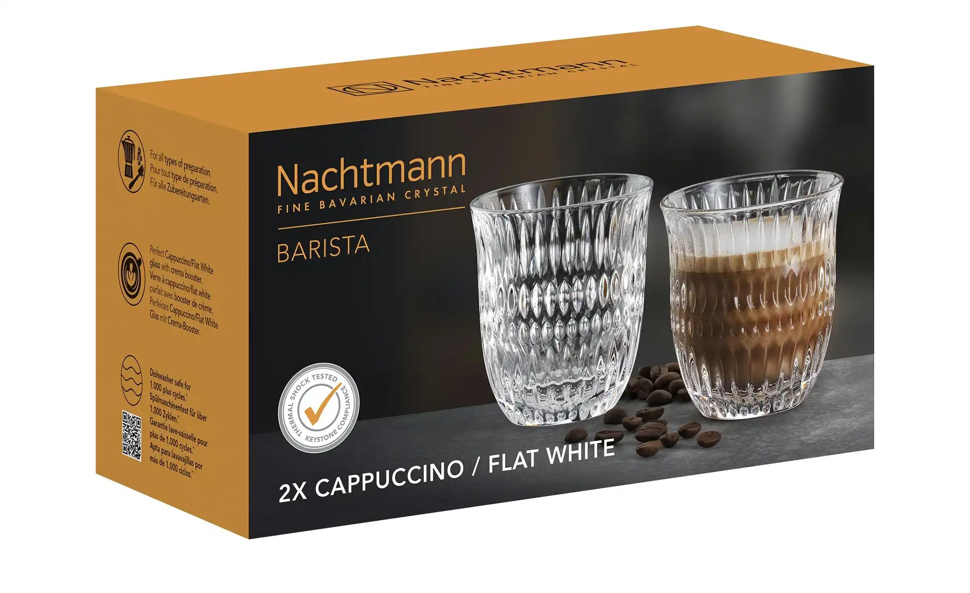 Nachtmann Cappuccino- Gläser 2er Set Ethno Barista ¦ transparent/klar ¦ Gla günstig online kaufen