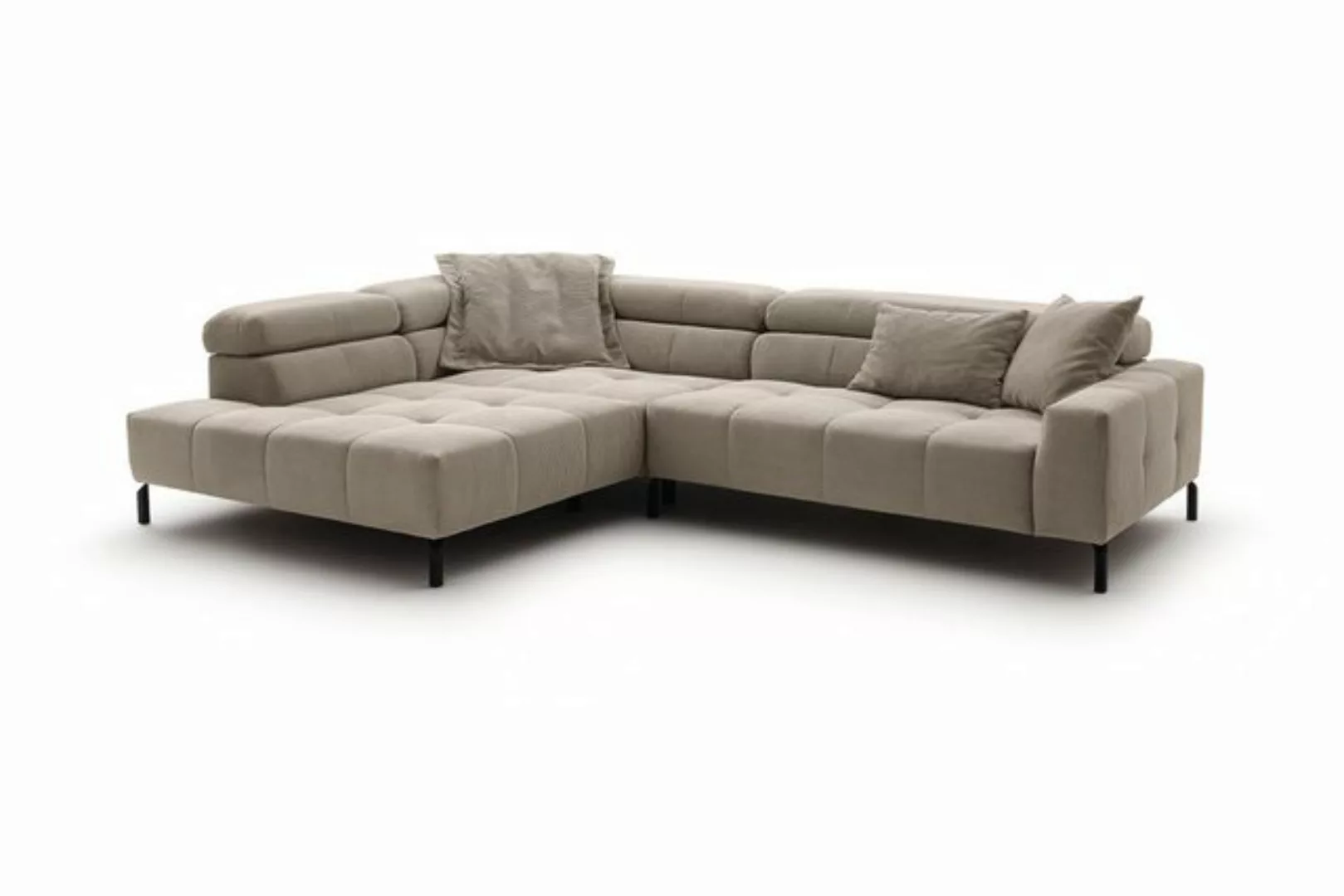 KAWOLA Ecksofa OHIO, Sofa Feincord, mit od. ohne Sitzvorzug, versch. Farben günstig online kaufen