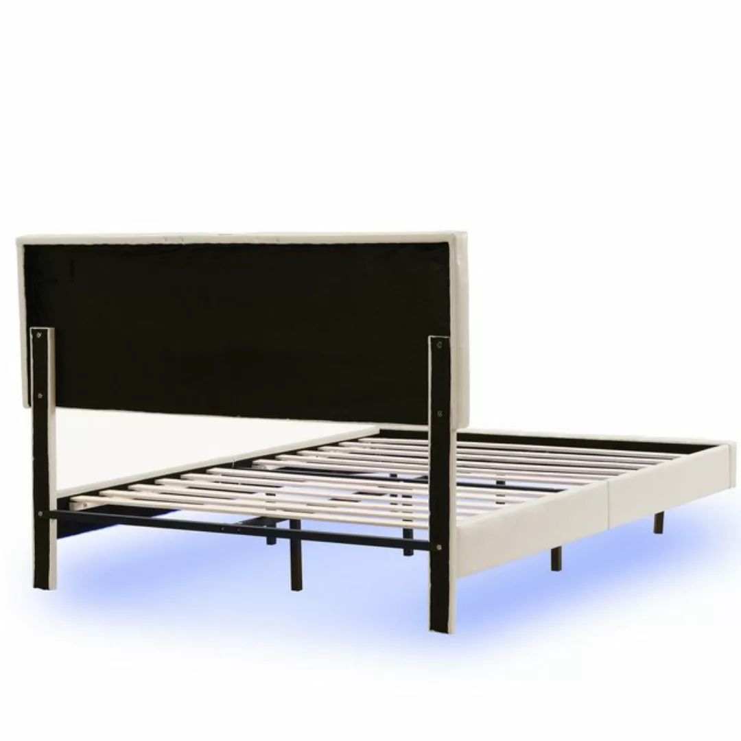 Odikalo Polsterbett Doppelbett 160x200,gepolsterter Schwebebettrahmen mit K günstig online kaufen