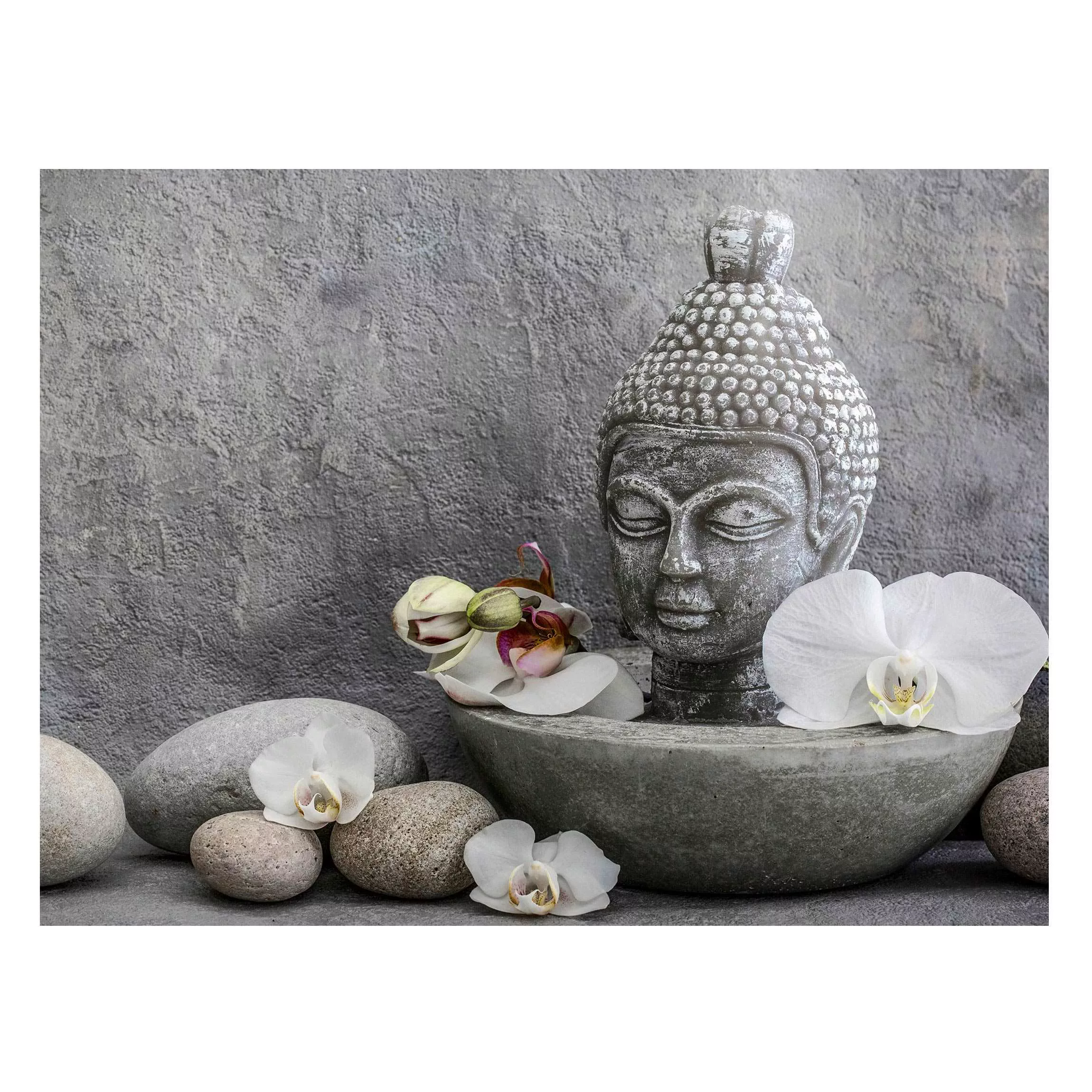 Magnettafel Zen Buddha, Orchideen und Steine günstig online kaufen