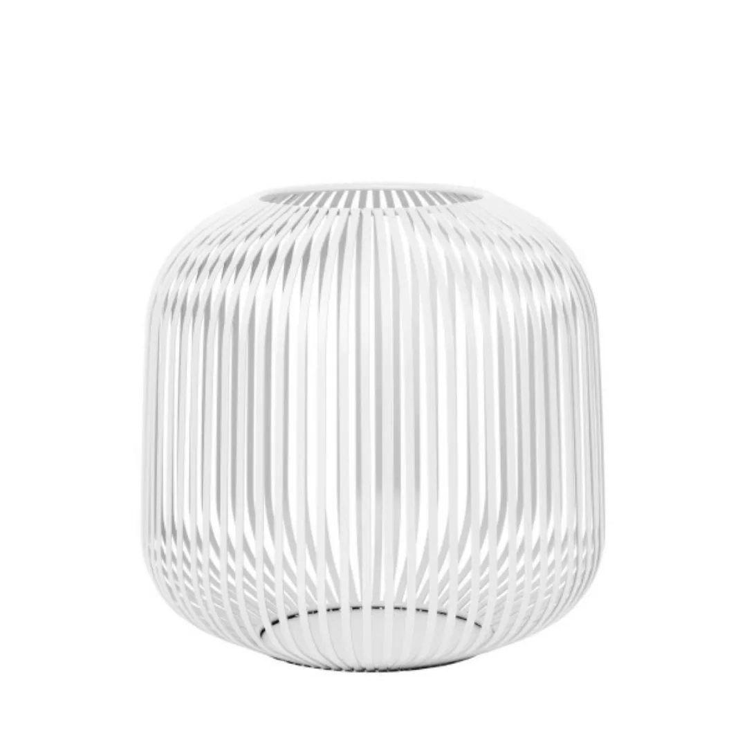 LITO - Laterne und Windlicht M | Ø 27 cm, H 27,5 cm Weiß günstig online kaufen