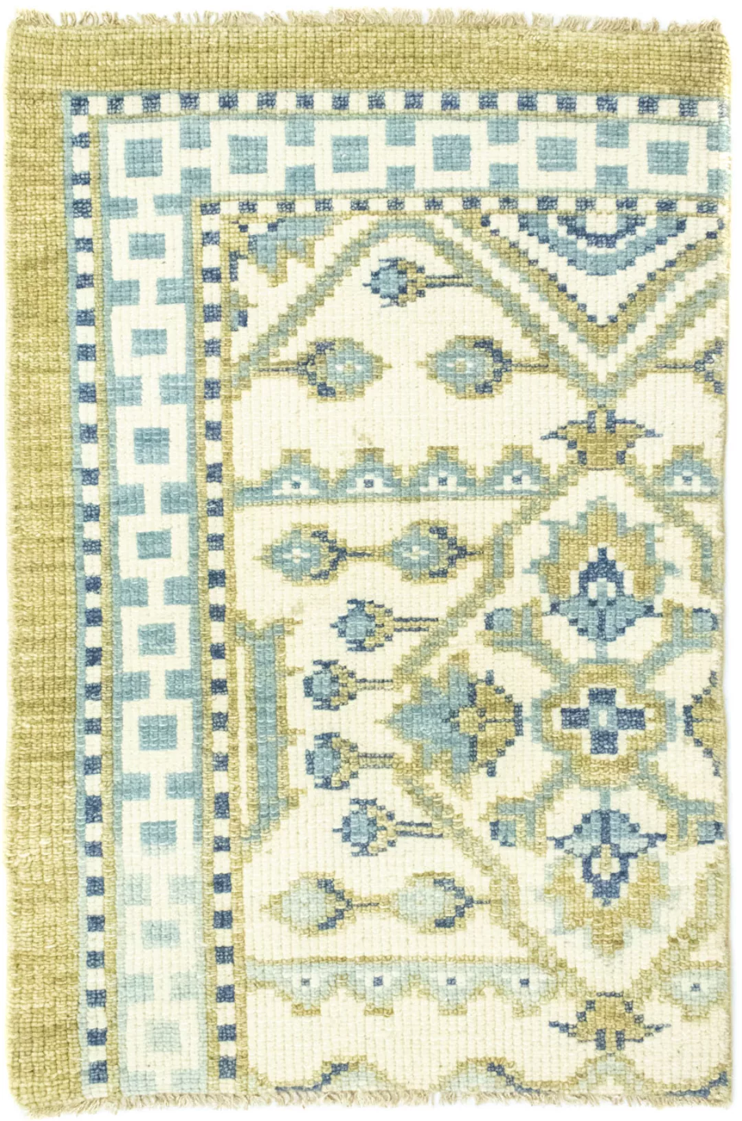 morgenland Wollteppich »Designer Teppich handgeknüpft beige«, rechteckig günstig online kaufen