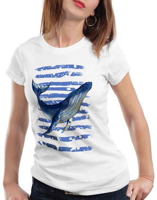 style3 T-Shirt Blauwal meer ozean tauchen günstig online kaufen