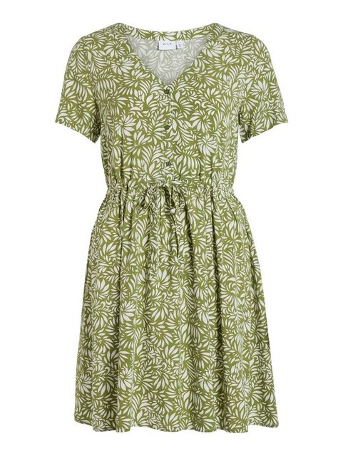 Vila Shirtkleid Mini Blumen Kleid Sommer Kurzarm Dress VVILISE (mini) 5735 günstig online kaufen