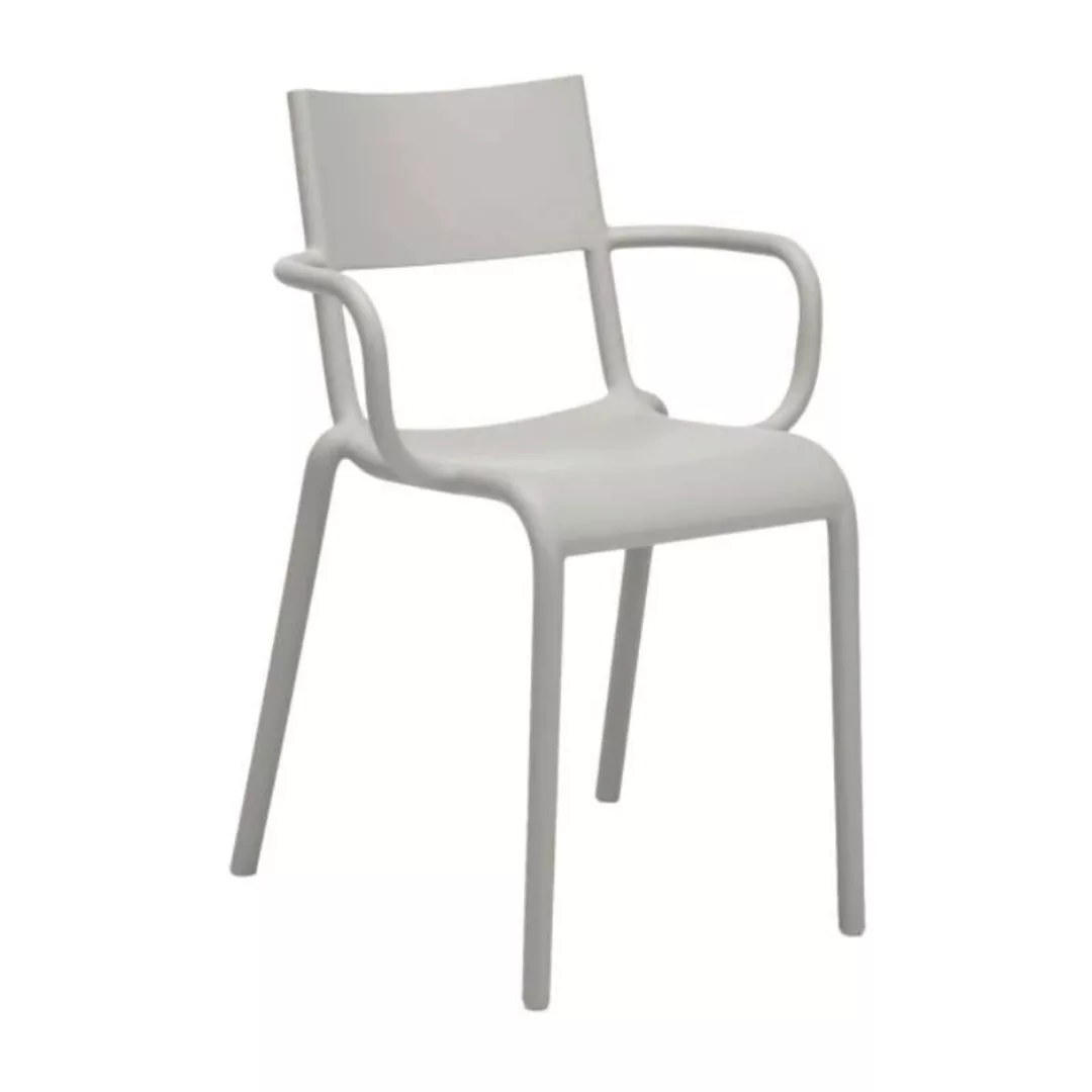 Stapelbarer Sessel Generic A plastikmaterial grau / Polypropylen - Kartell günstig online kaufen