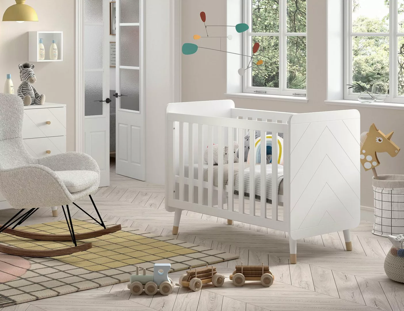 Vipack Kinderbett, m. LF 60x120cm, verst. Lattenboden, MDF lackiert, wahlwe günstig online kaufen