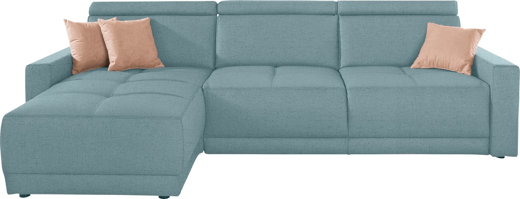 DOMO collection Ecksofa "Ava mit moderner Sitzheftung & toller Doppelnaht, günstig online kaufen