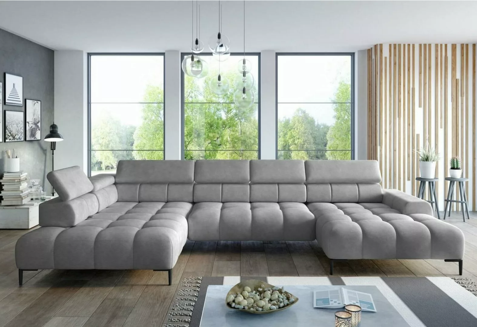 JVmoebel Ecksofa, Ecksofa Textil Sofa Couch Polster Eck Sitz Wohnlandschaft günstig online kaufen