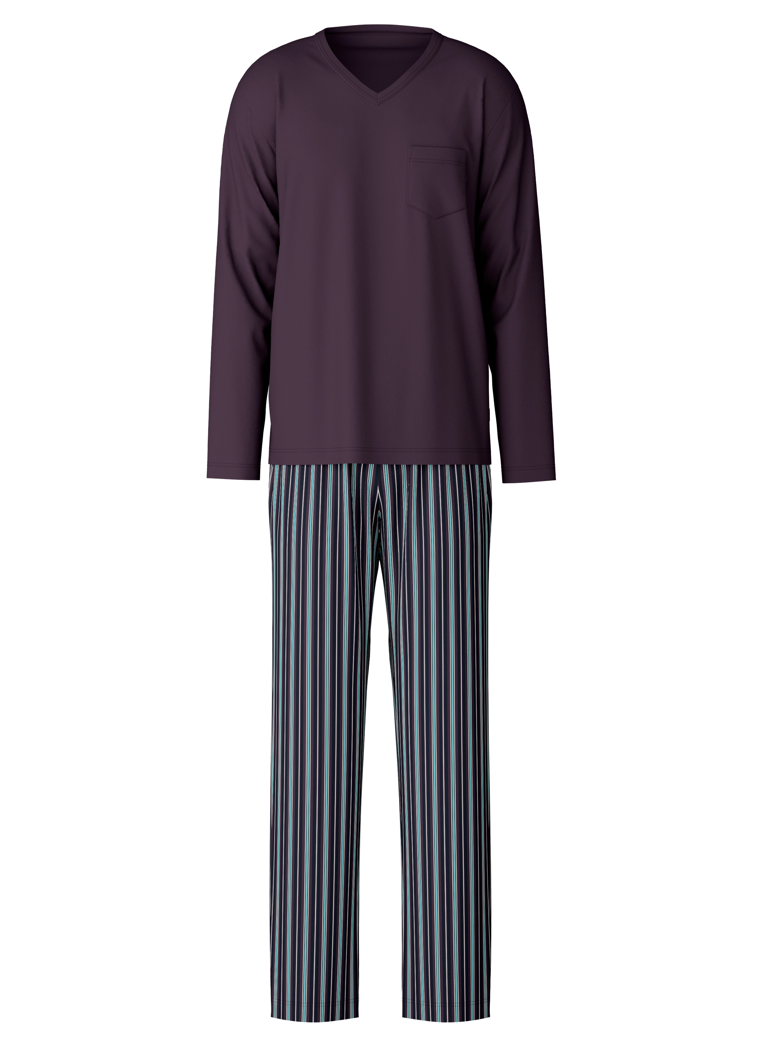CALIDA Schlafanzug "Relax Streamline 1", (2 tlg.), mit praktischem V-Aussch günstig online kaufen