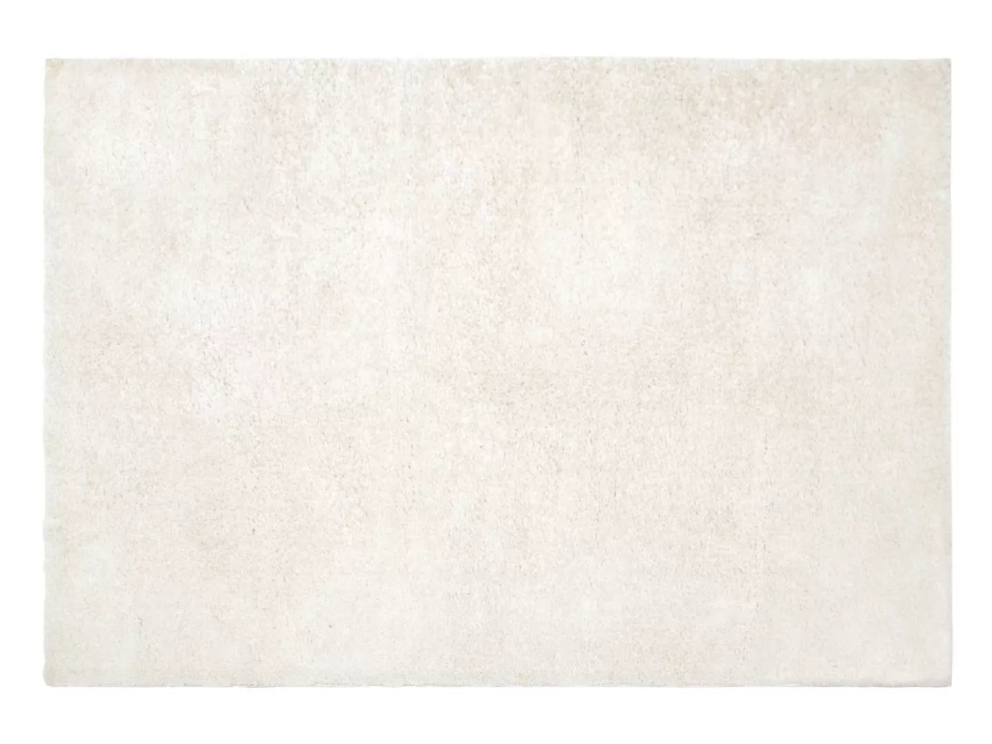 Hochflorteppich - 160 x 230 cm - Weiß - MILINIO günstig online kaufen