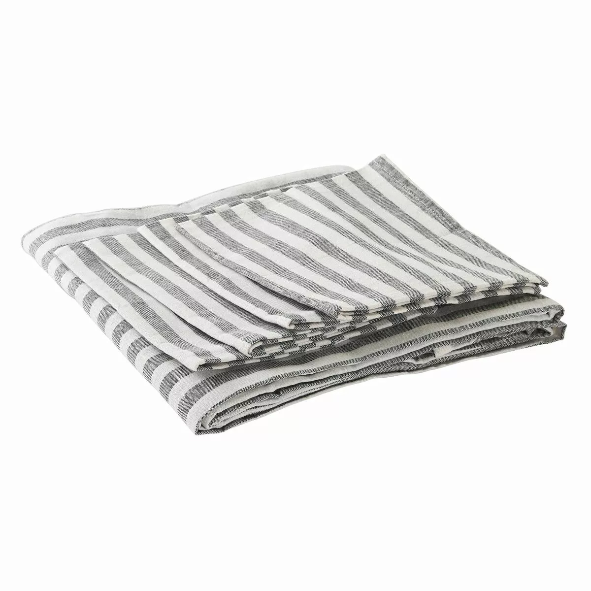 Tischdecke Und Servietten Dkd Home Decor Grau Baumwolle Weiß Grün (150 X 15 günstig online kaufen