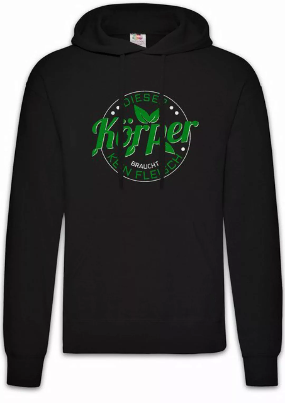 Urban Backwoods Hoodie Dieser Körper braucht Kein Fleisch Herren Hoodie No günstig online kaufen