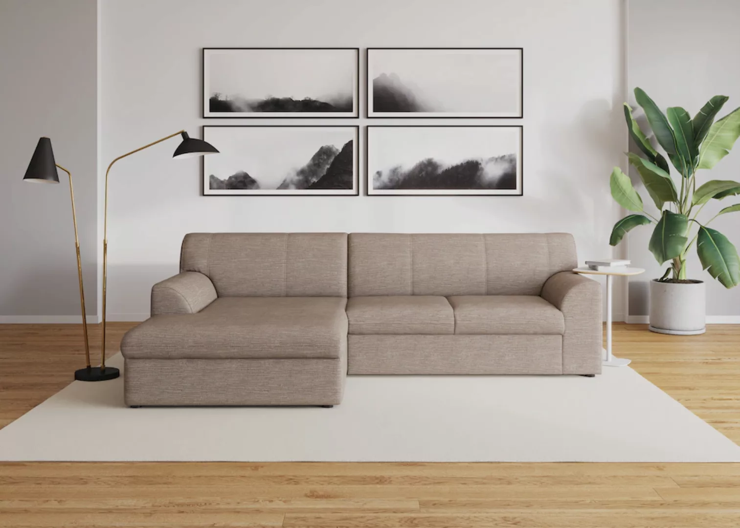 DOMO collection Ecksofa "Topper L-Form", mit Recamiere, wahlweise mit Schla günstig online kaufen