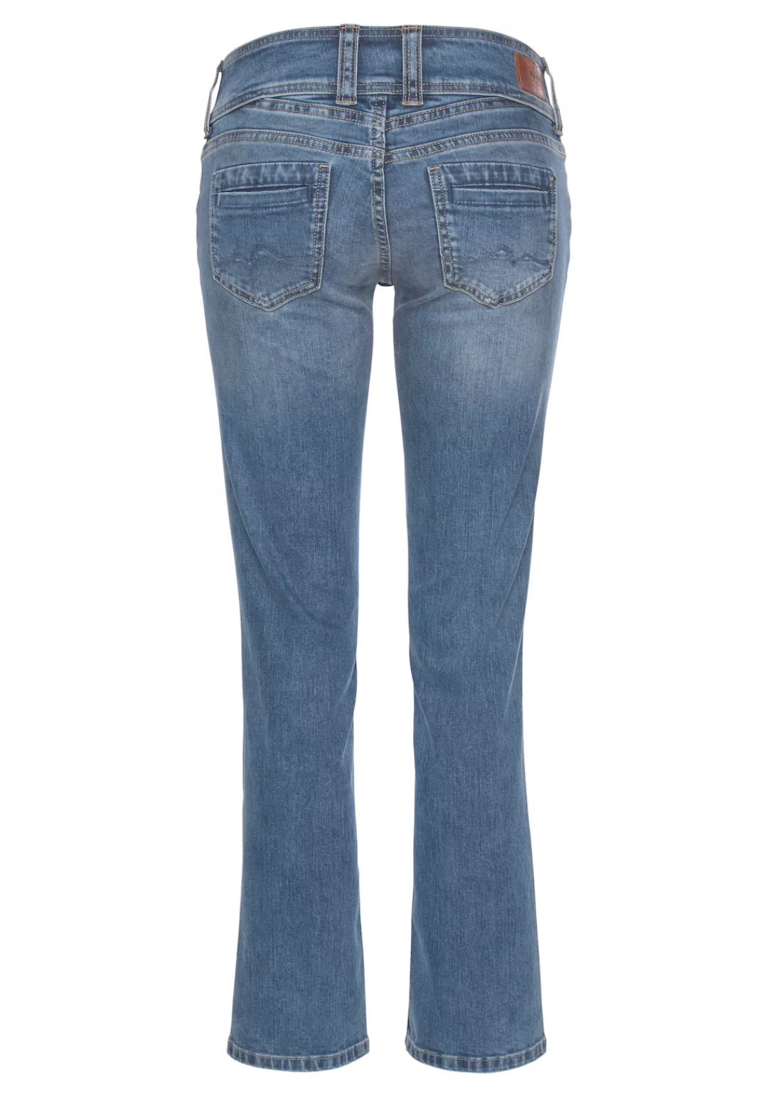 Pepe Jeans Damen Jeans Gen - Regular Fit - Blau - Mid Blue Denim günstig online kaufen