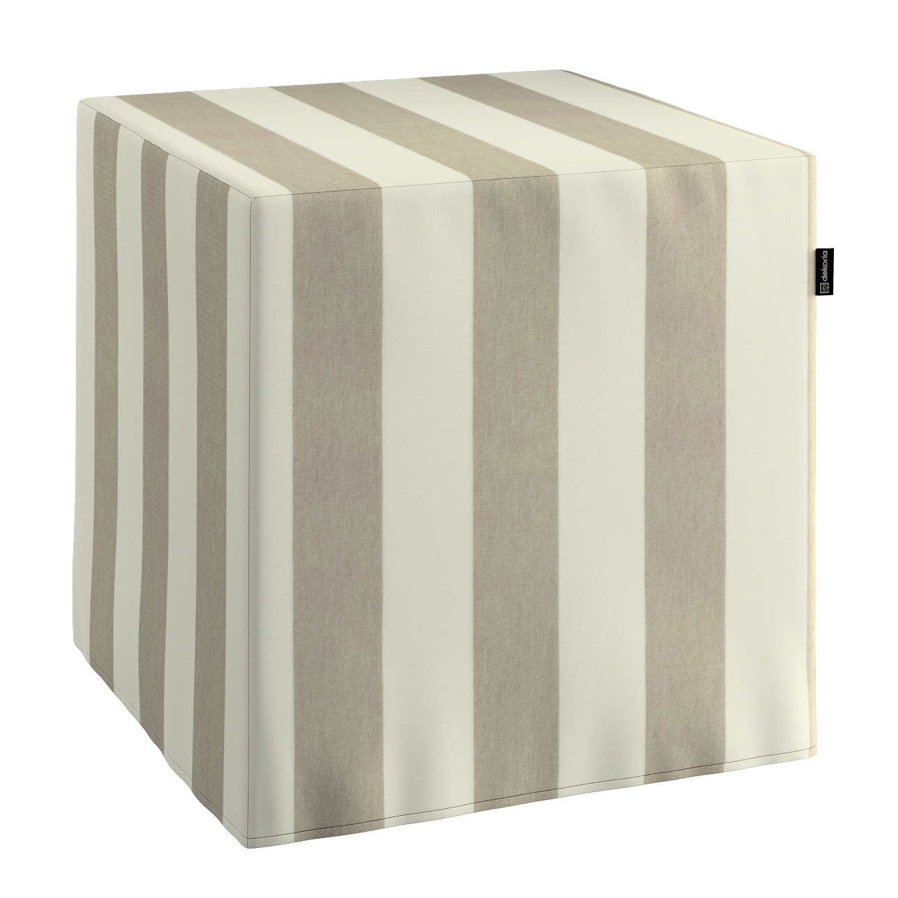 Sitzwürfel, weiß- beige, 40 x 40 x 40 cm, Quadro (143-93) günstig online kaufen