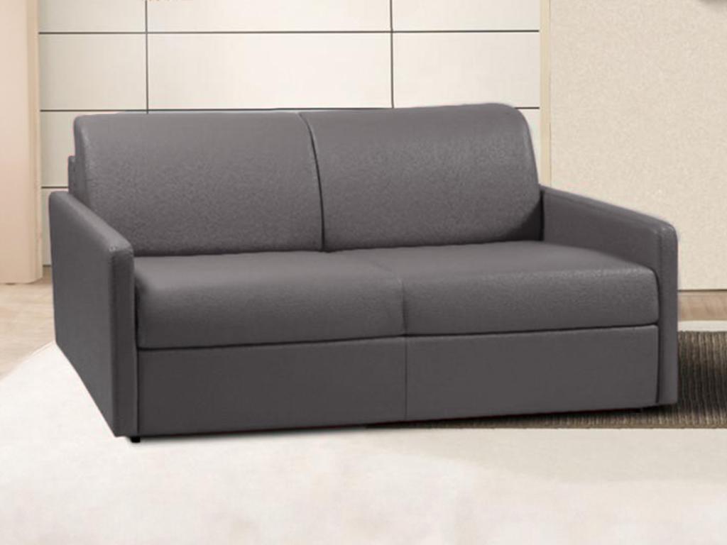 Schlafsofa 3-Sitzer - Liegefläche: 140 cm - Matratzenhöhe: 14 cm - Kunstled günstig online kaufen