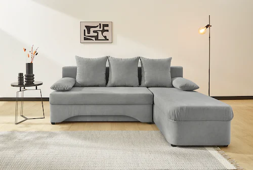 Jockenhöfer Gruppe Ecksofa, Gästebettfunktion und Stauraum, inklusive Rücke günstig online kaufen