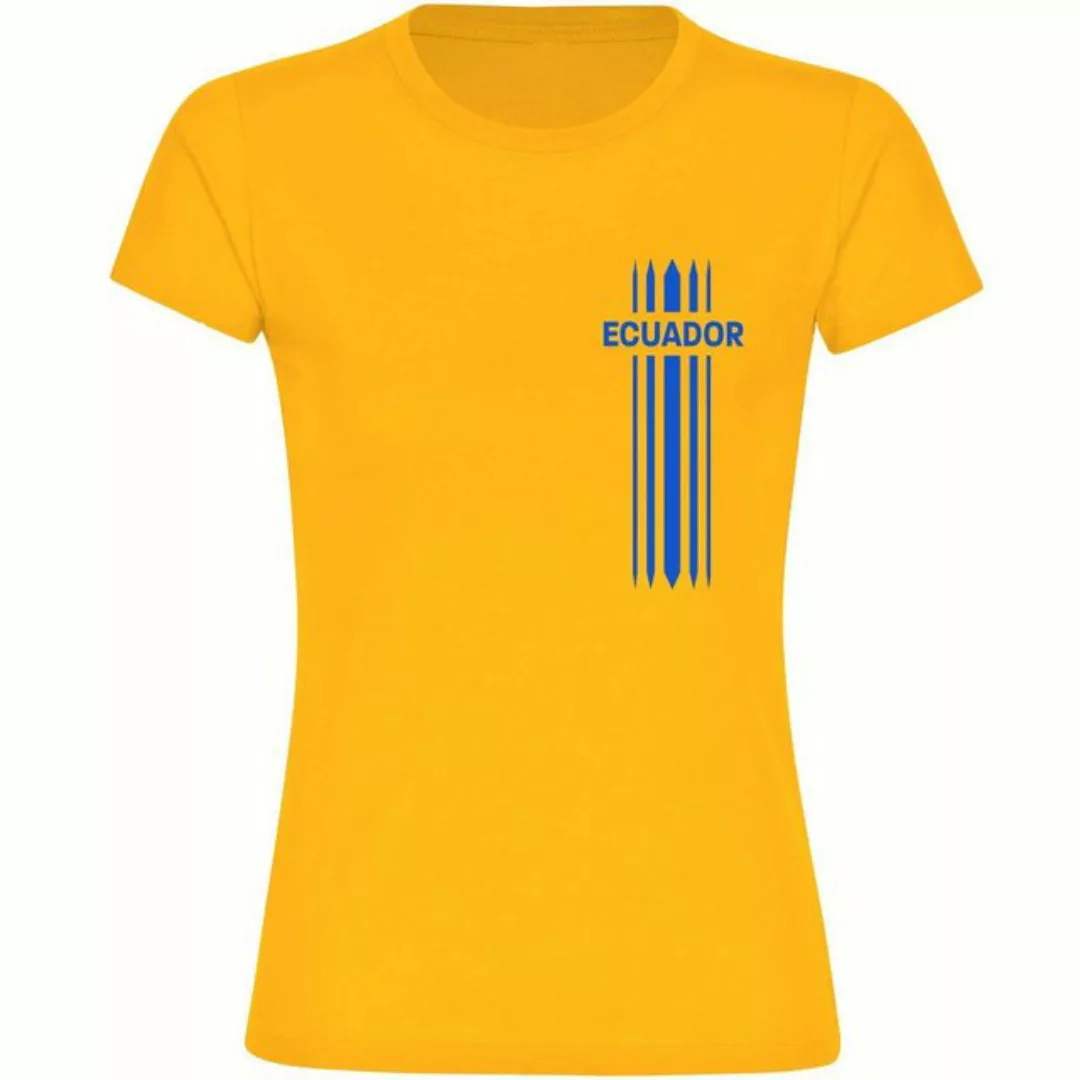 multifanshop T-Shirt Damen Ecuador - Streifen - Frauen günstig online kaufen