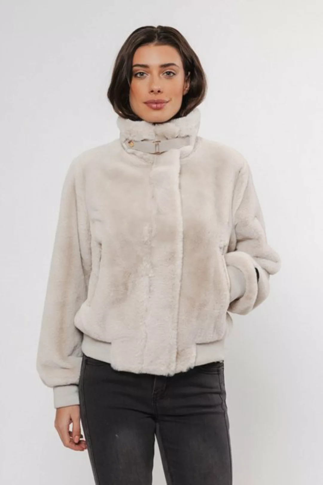 Rino & Pelle Outdoorjacke Short fake fur jacket günstig online kaufen