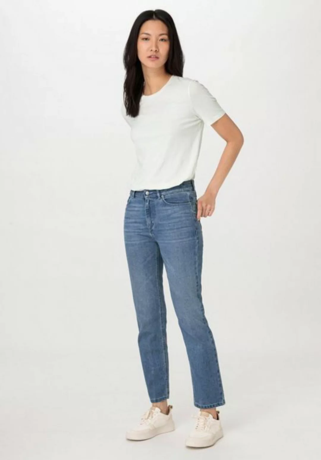 Hessnatur 5-Pocket-Jeans BEA High Rise Straight Cropped aus Bio-Denim (1-tl günstig online kaufen