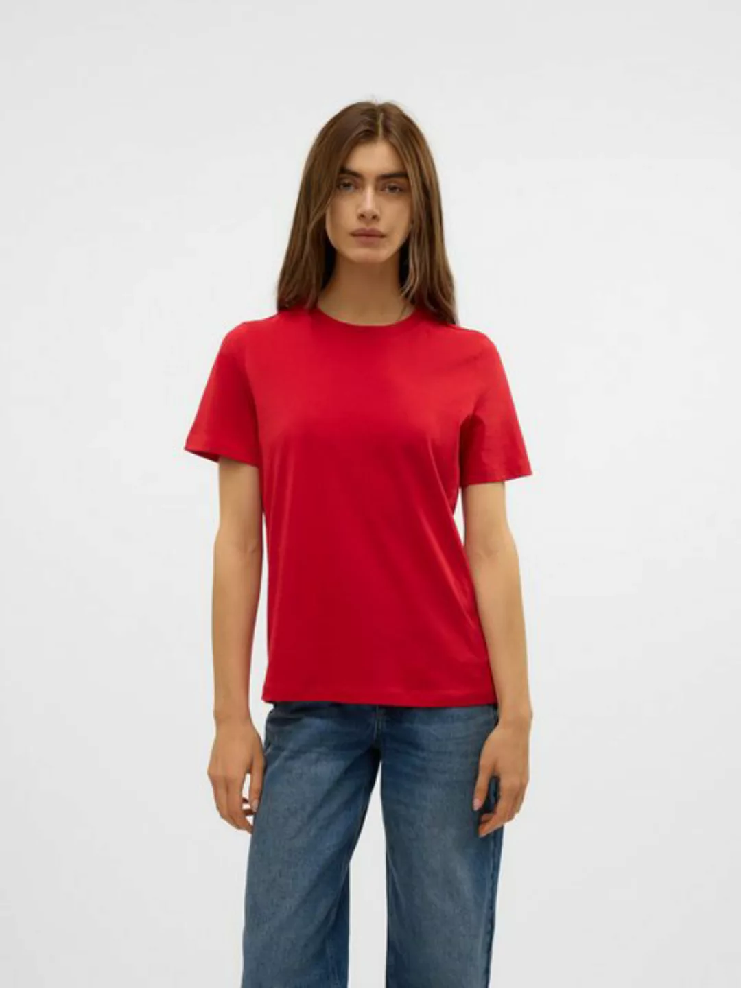 Vero Moda Kurzarmshirt VMPAULINA SS T-SHIRT GA JRS NOOS günstig online kaufen