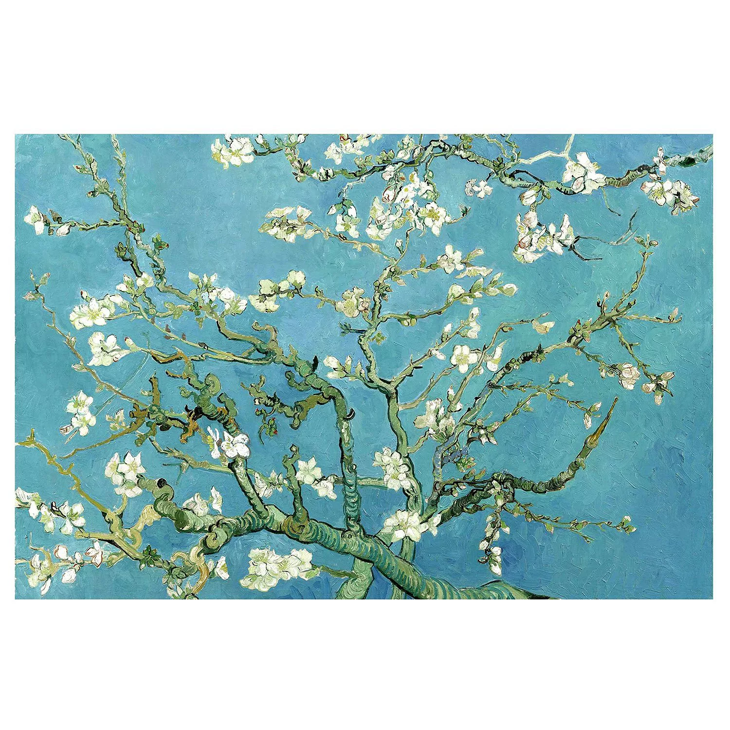 Bilderwelten Fototapete Vincent van Gogh - Mandelblüte grün Gr. 384 x 255 günstig online kaufen