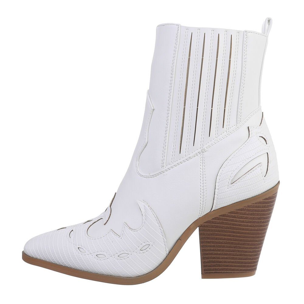 Ital-Design Damen Cowboyboots Western Westernstiefelette Blockabsatz günstig online kaufen