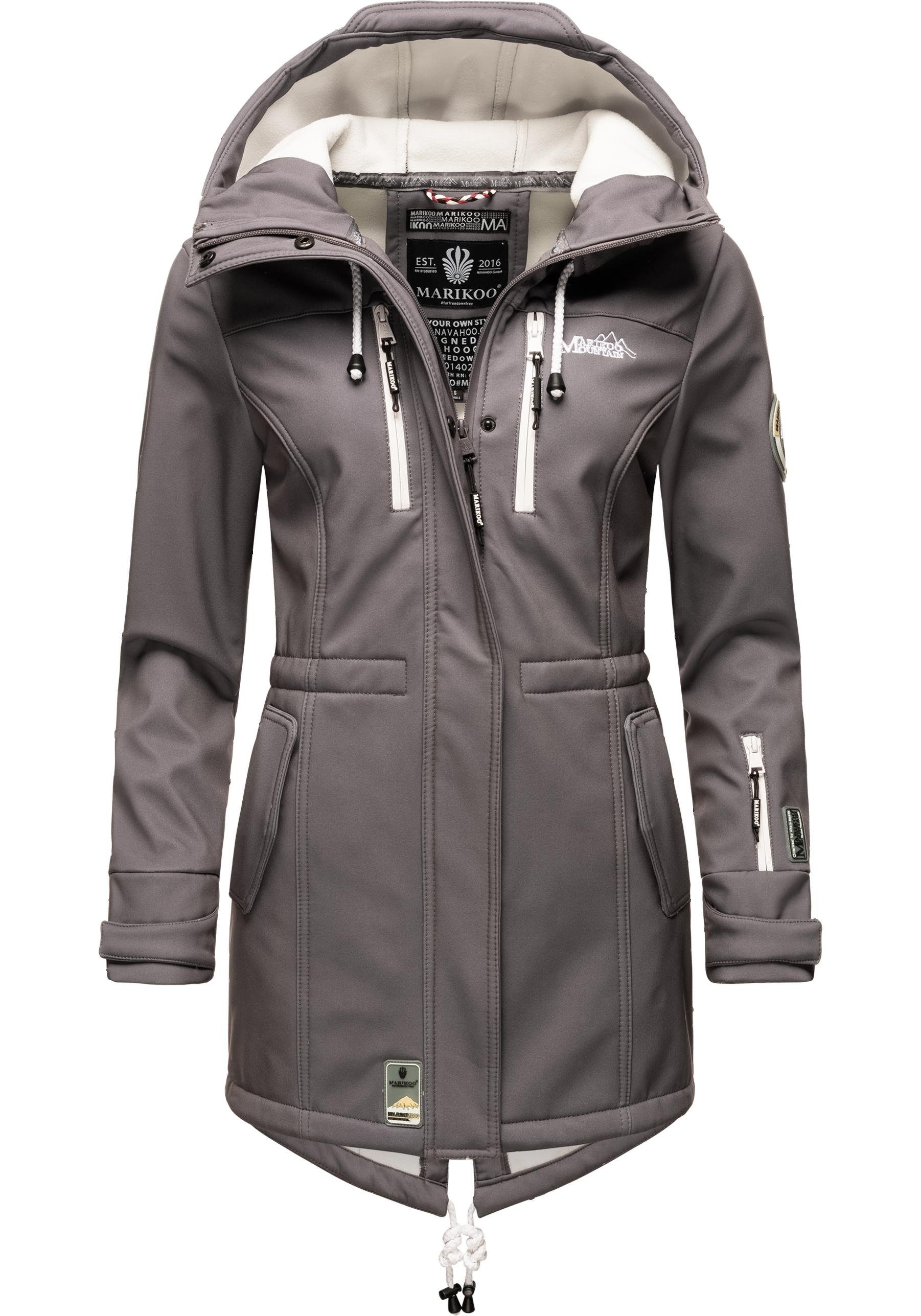 Marikoo Funktionsmantel "Zimtzicke", Wasserdichter Softshell Parka mit Kapu günstig online kaufen