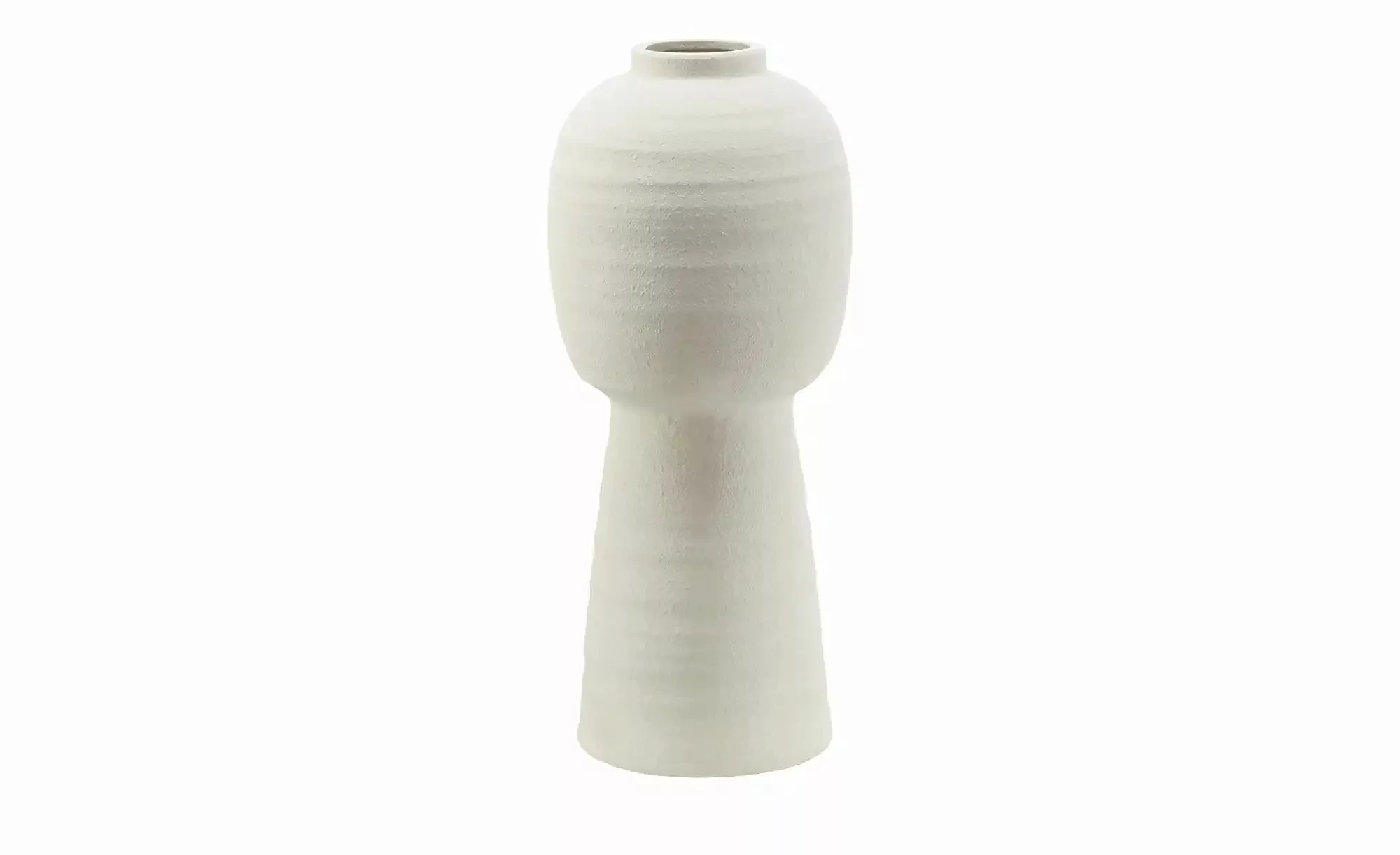 HOME STORY Vase   ¦ weiß ¦ Terracotta ¦ Maße (cm): H: 50  Ø: 21.5 Accessoir günstig online kaufen