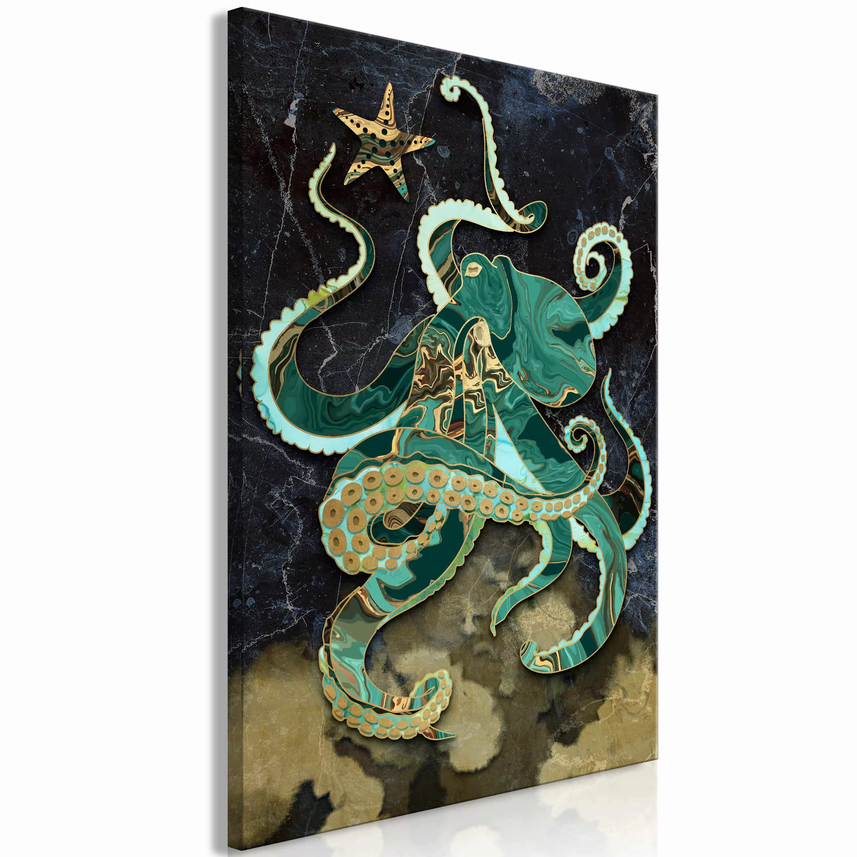 Wandbild - Marble Octopus (1 Part) Vertical günstig online kaufen