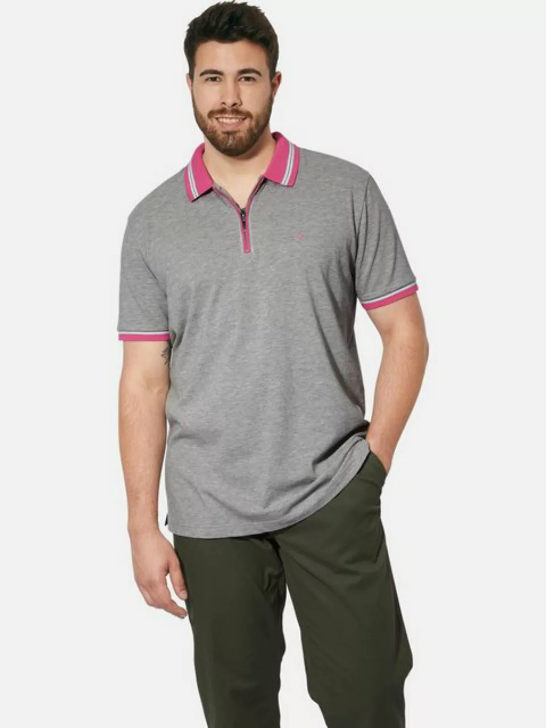 Charles Colby Poloshirt EARL PAT luftiges Baumwoll-Pikee günstig online kaufen