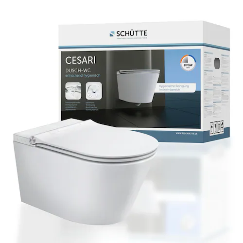 Schütte Dusch-WC »CESARI«, spülrandlos, Bidet-Funktion, Absenkautomatik, Ge günstig online kaufen
