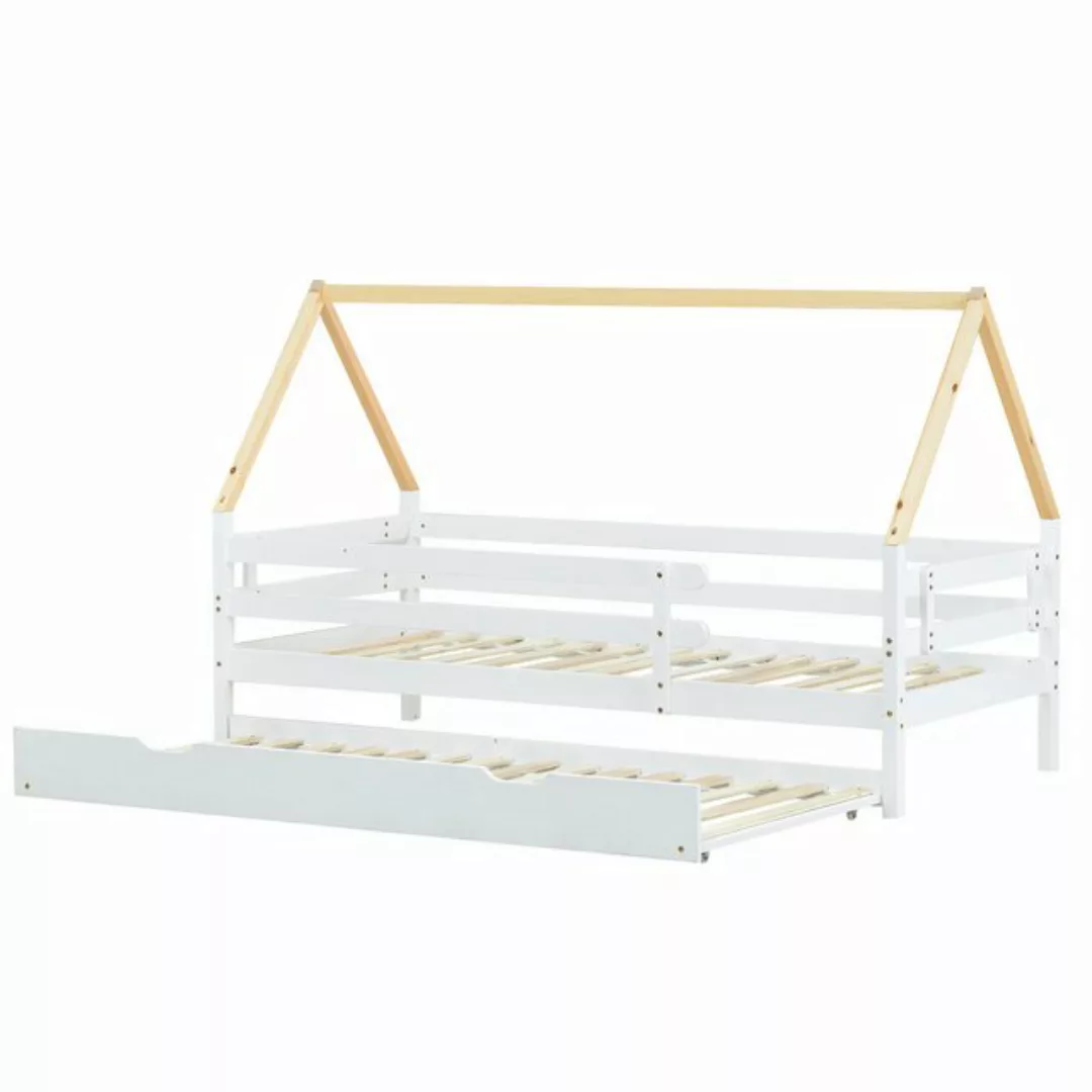 DOPWii Einzelbett 200x90cm Baumhausbett,Tagesbett,Schiebebett mit Rollbett, günstig online kaufen