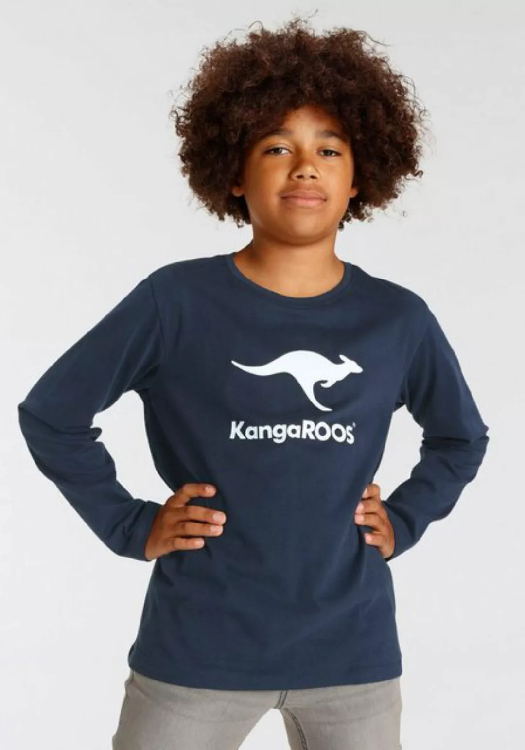 KangaROOS Langarmshirt BASIC günstig online kaufen
